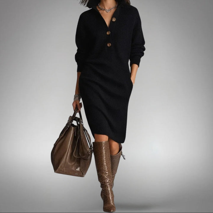 Eleanor | Sophisticated Midnight Dress