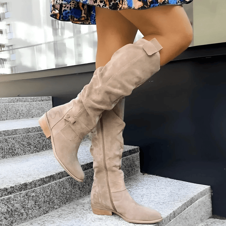 Daisy | Elegant Suede Knee Boots