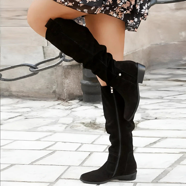 Daisy | Elegant Suede Knee Boots