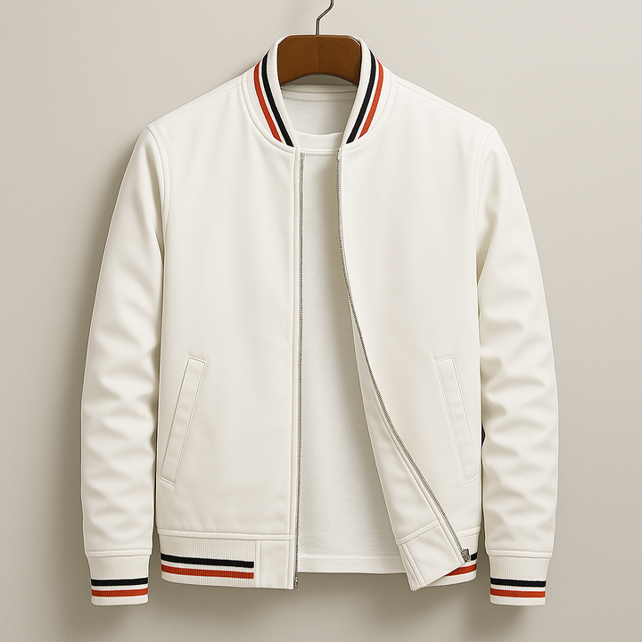 Elliot – Striped Bomber Jacket for Effortless Everyday Style
