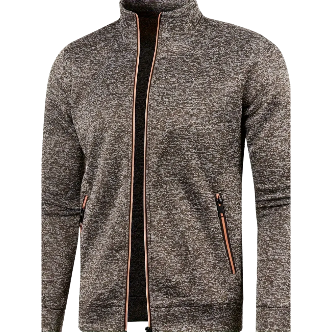 Clint – Classic Zip-Up Knit Jacket