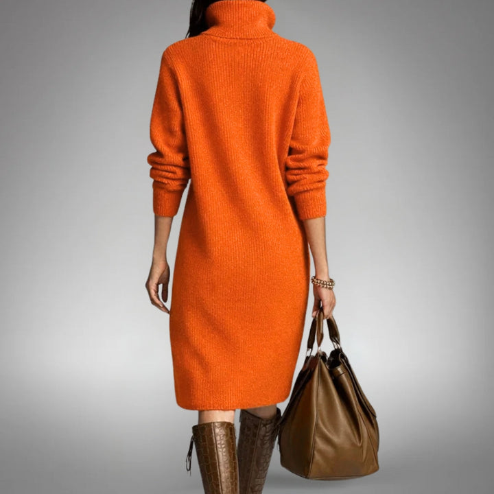 Caroline | Sophisticated Pumpkin Dress