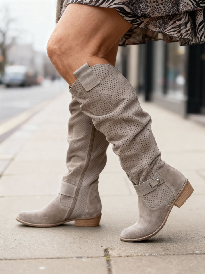 Bella | Elegant Suede Slouch Boot