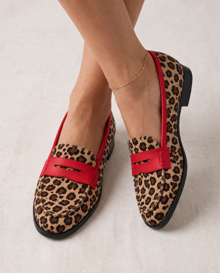 Geneva | Leopard Print Loafers