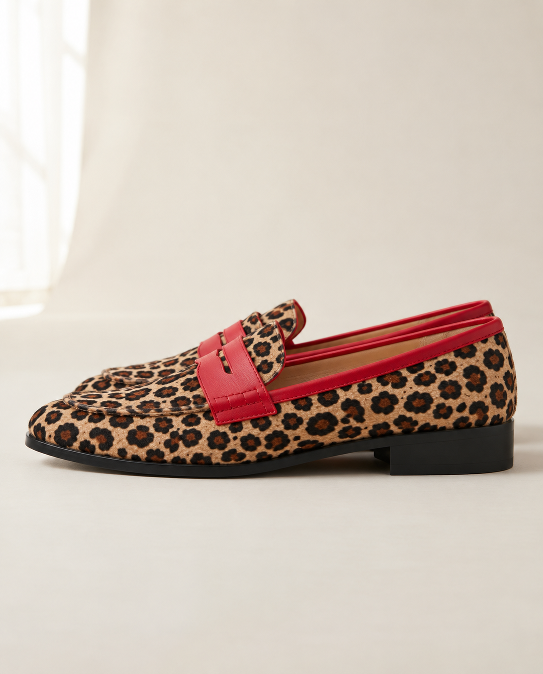 Geneva | Leopard Print Loafers