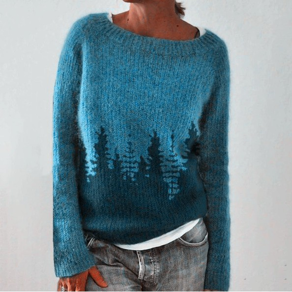 Judy | Forest Retro Sweater