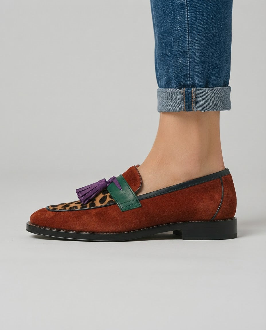 Matilde™ | Suede Loafer with Tassels