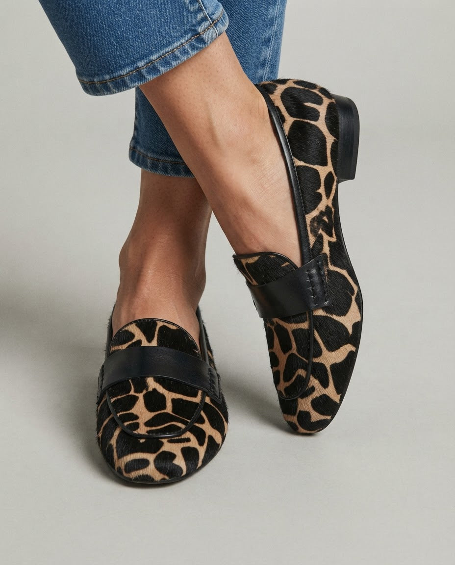 Giulia™ | Apricot Giraffe Moccasin