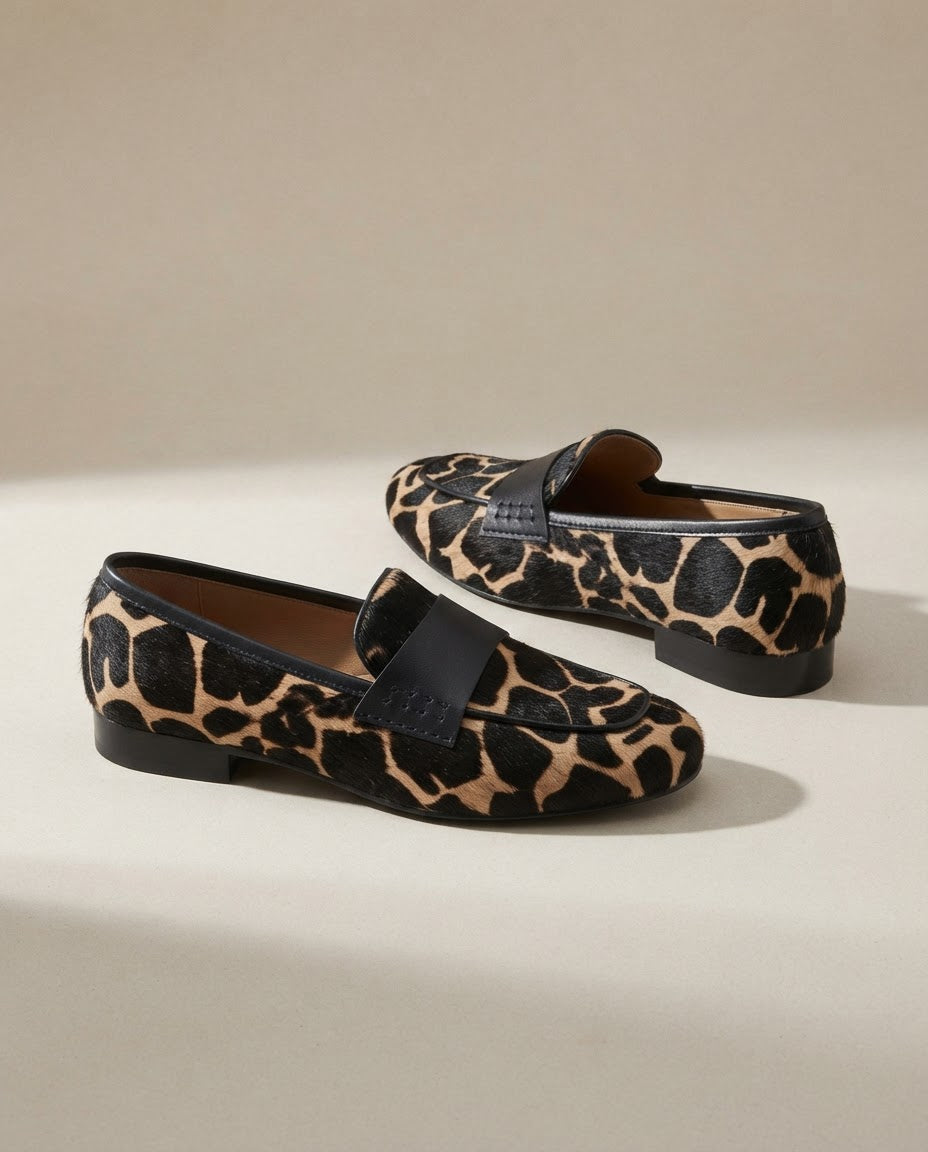 Giulia™ | Apricot Giraffe Moccasin