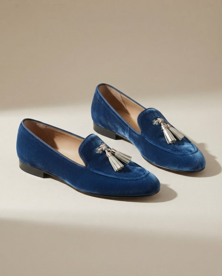 Vittoria™ | Blue Velvet Moccasin
