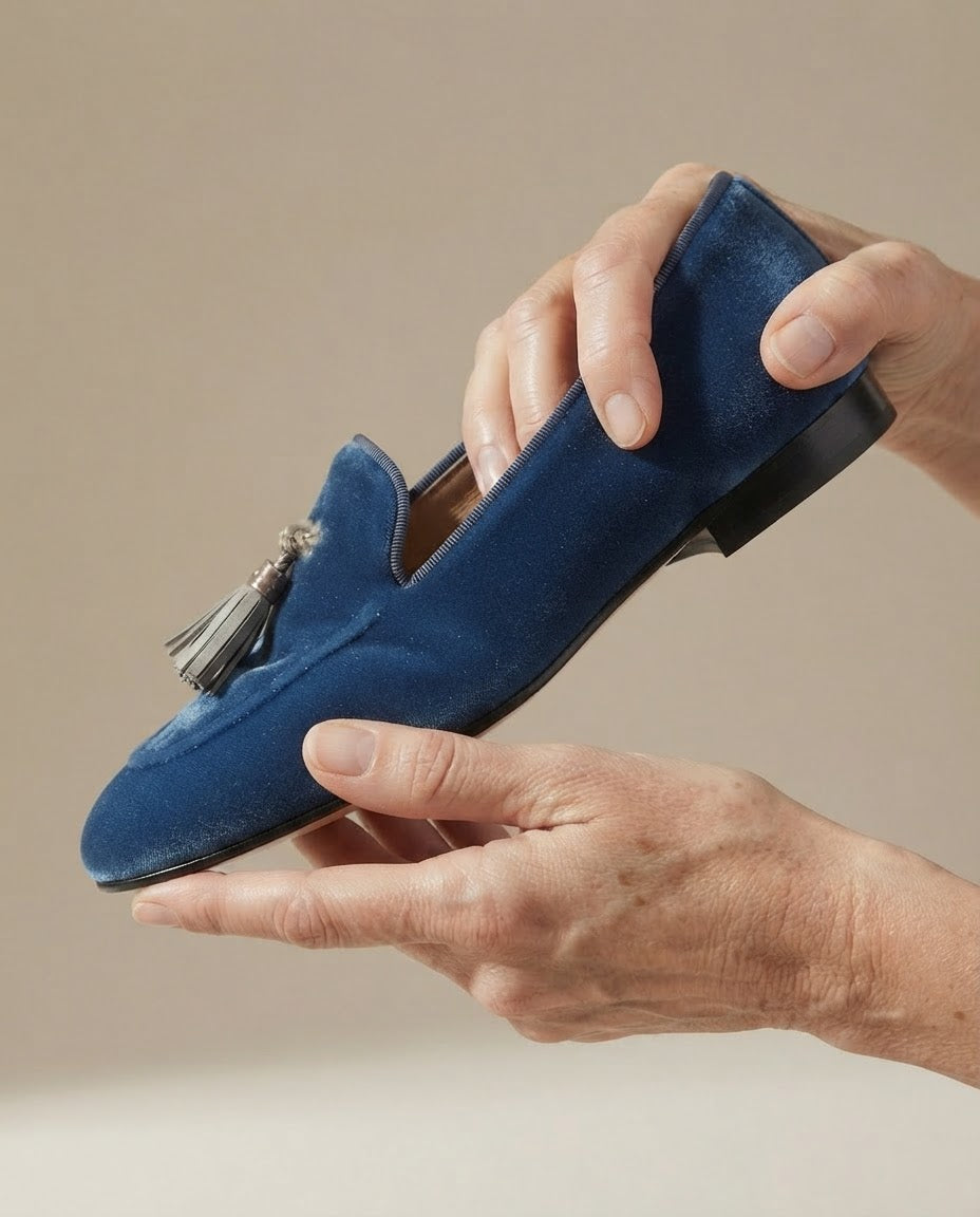 Vittoria™ | Blue Velvet Moccasin