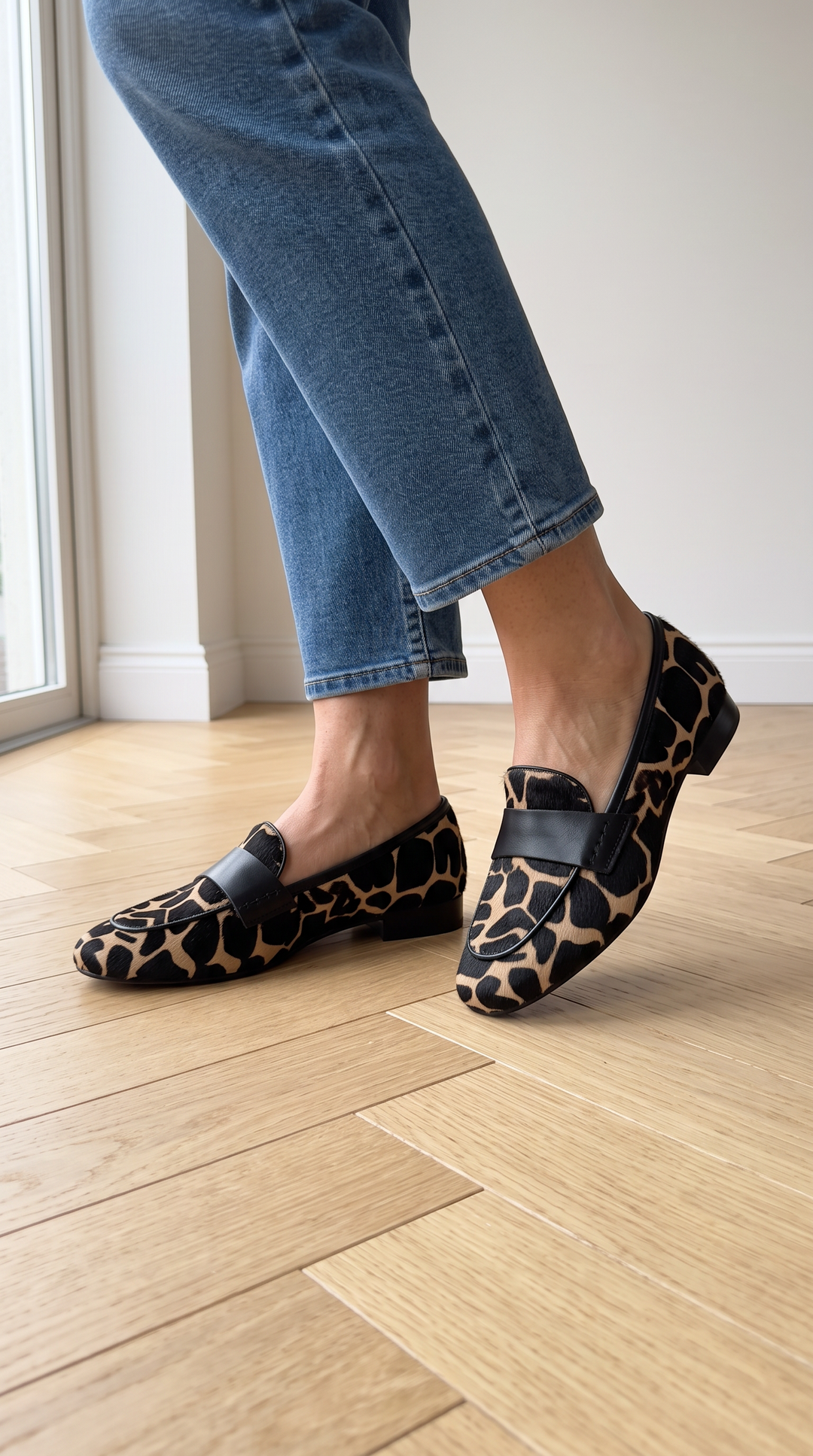 Giulia™ | Apricot Giraffe Moccasin