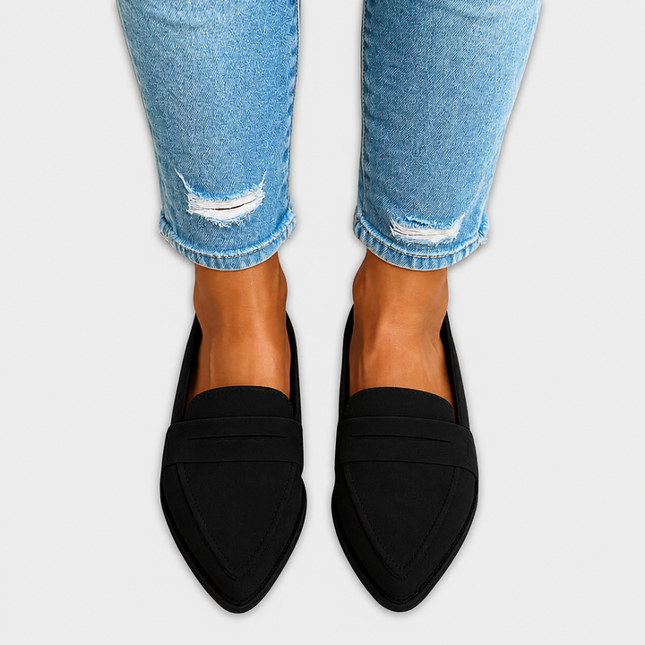 Irene™ | Pointed Toe Loafer Suede