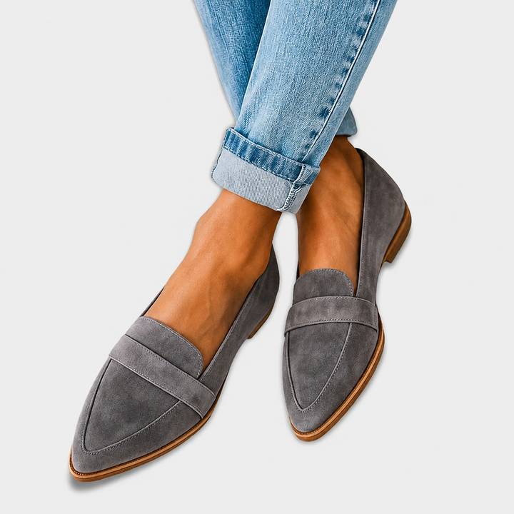 Irene™ | Pointed Toe Loafer Suede