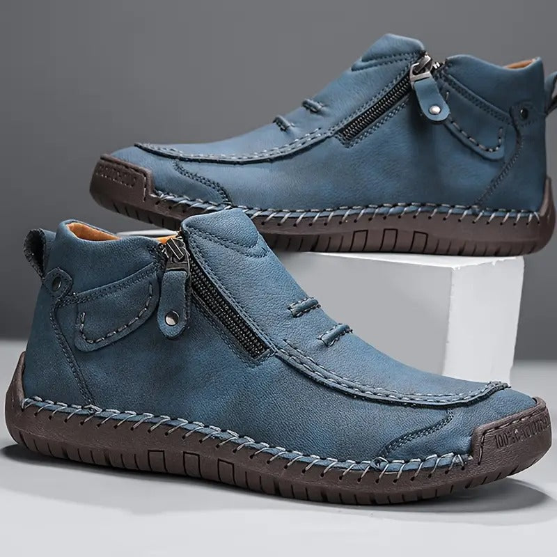 Parker Orthopedic Side-Zip Shoe - Blue