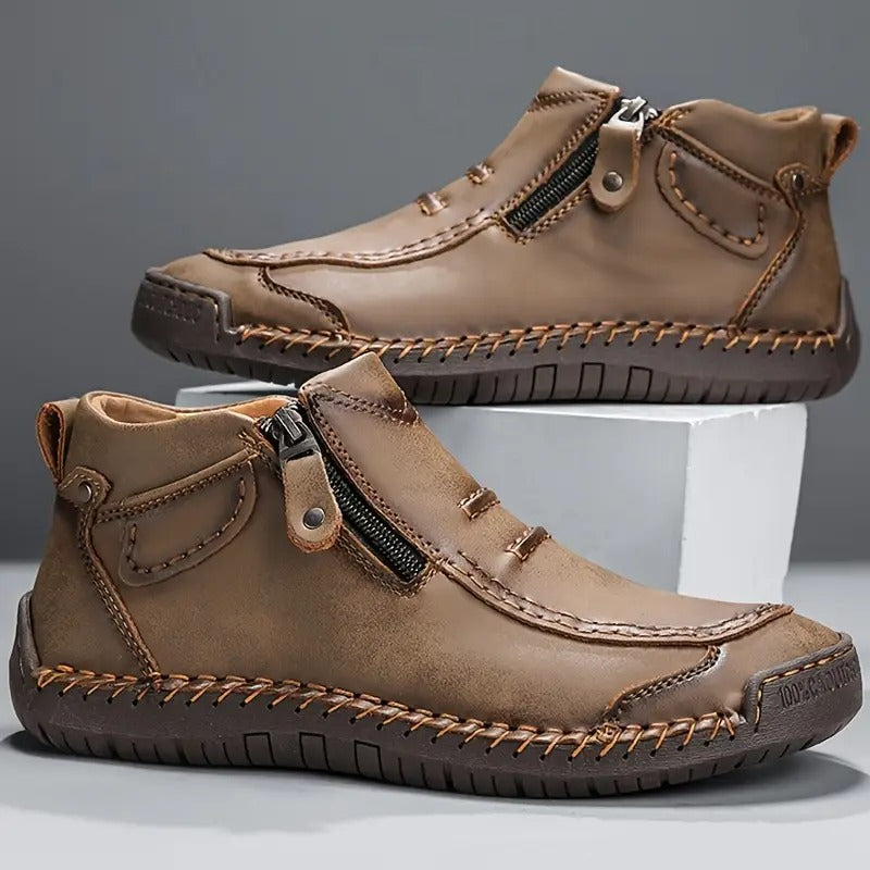 Parker Orthopedic Side-Zip Shoe - Khaki