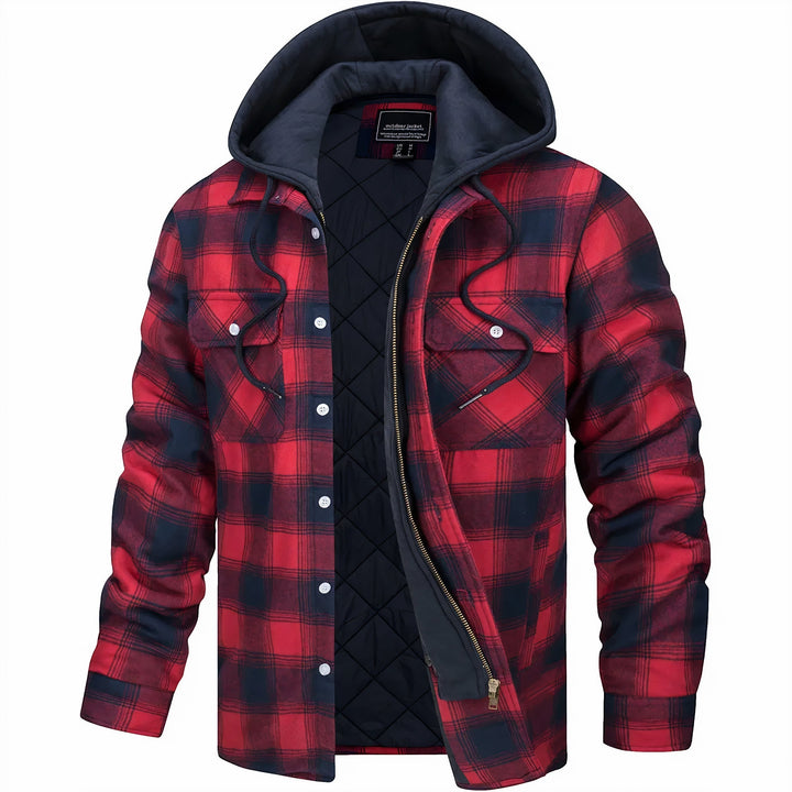 Clayton - Classic Plaid Zip-Up Jacket